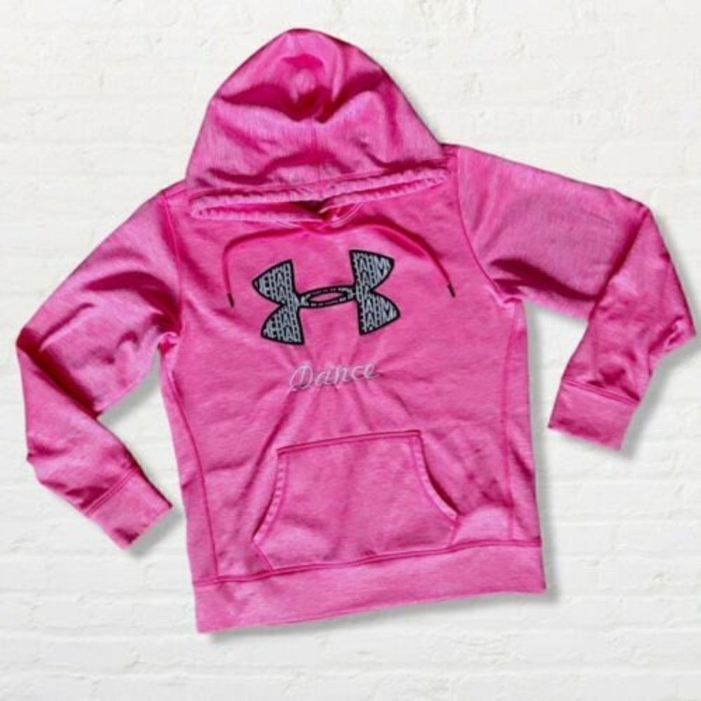Under Armour Hoodie Bright Pink Dance Hoodie Women's Size Medium - Picture 3 of 7